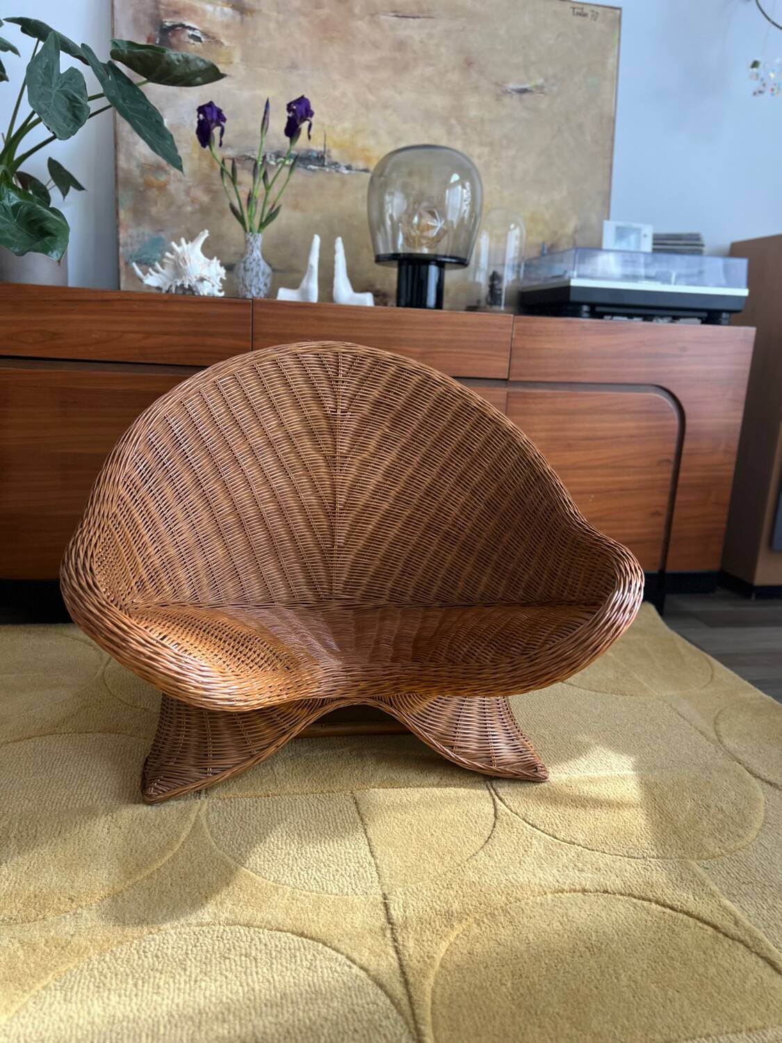 Rattan meditation chair