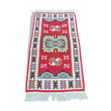 Bohemian carpet in pure wool 155 cm x 65 cm