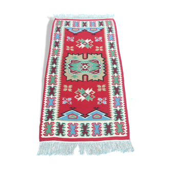 Bohemian carpet in pure wool 155 cm x 65 cm