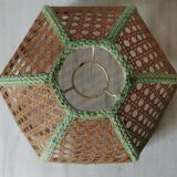Vintage cane lampshade