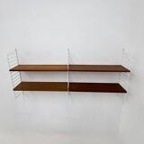Mid-Century Nisse Strinning string design teak wall unit , 1960s