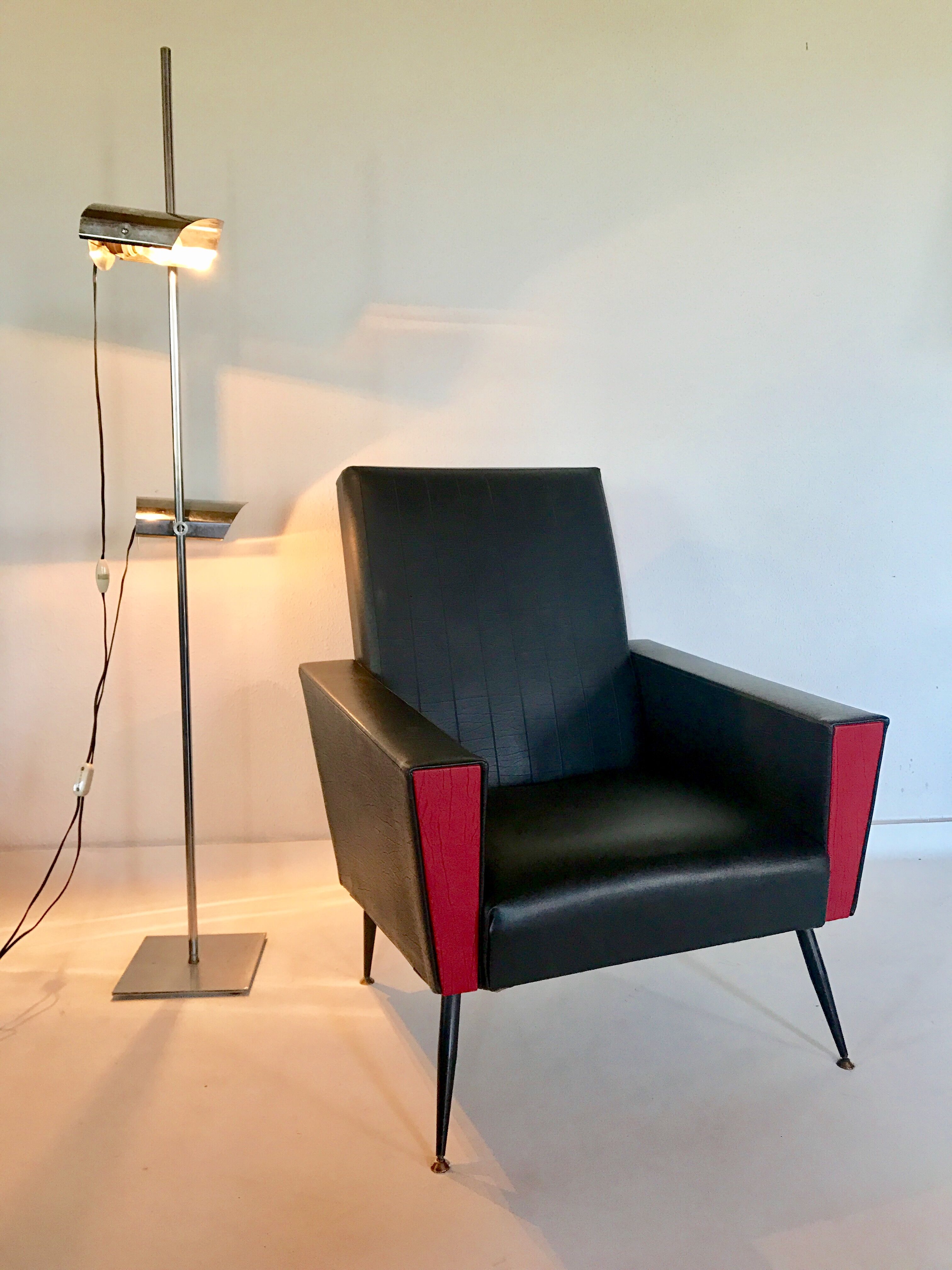 Leatherette armchair 50s 60s