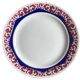 Old cake/mignardise dish on pedestal in Sarreguemines earthenware