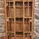 bamboo folding library, vintage, 60s