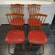 Série de 4 chaises Baumann Menuet, vintage années 1970