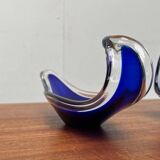 Vintage vase and bowl in art glass from Bayel, France, 1970s, set of 2.