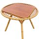 "Trampoline" round coffee table in 1960s rattan
