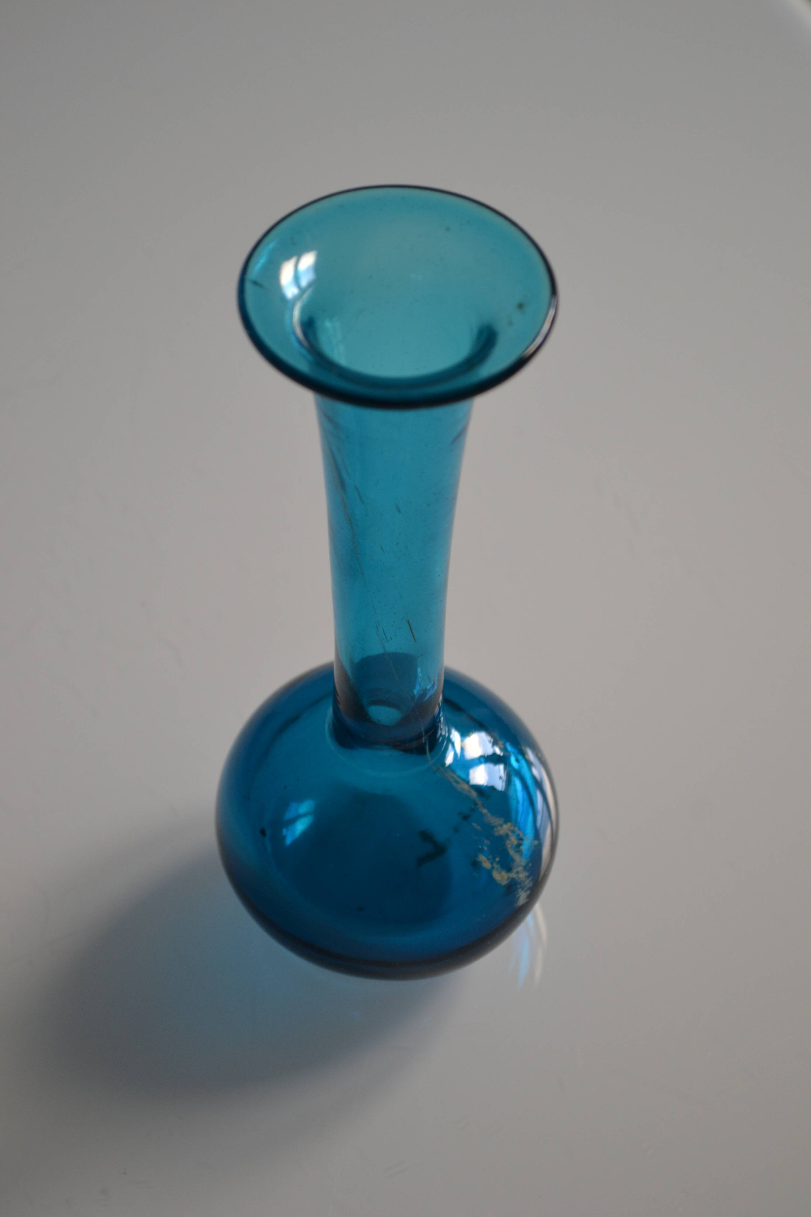 Vase by Michael Harris for Mdina studio in Malta 60s 70s