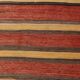Tapis de couloir Kilim vintage rouge et marron