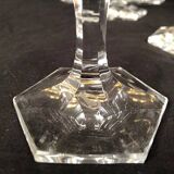Moser in Carlsbad (Czechoslovakia) series of eleven crystal champagne glasses