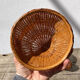 Jewelry box rattan snail vintage wicker woven old panière