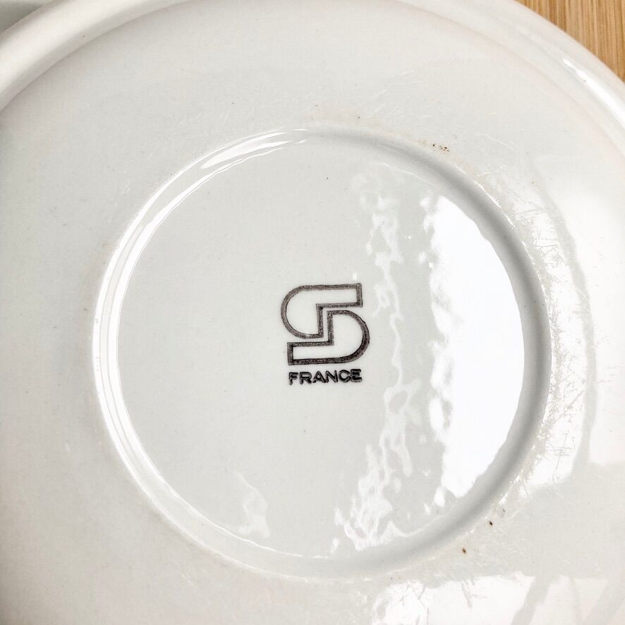 4 plates Bistrot Sarreguemines 1970