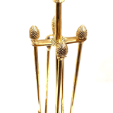 Solid brass fireplace servant 4 accessories