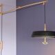 Wall lamp with telescopic counterweight Stilnovo brass