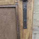 Old Art Nouveau mirror in Burmese teak
