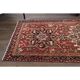 1970s Vintage Turkish Oushak Handmade Wool Cotton Red Runner Rug 101x305