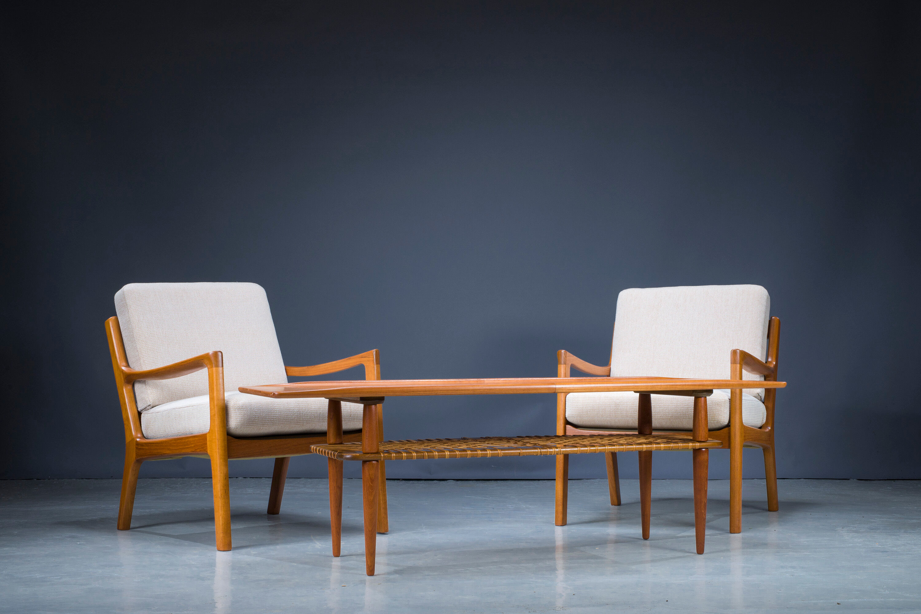 Teak Senator armchairs by Ole Wanscher