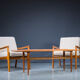 Teak Senator armchairs by Ole Wanscher