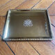 Silver metal tray (gold color)