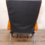 Deckchair Lama chrome vintage fabric