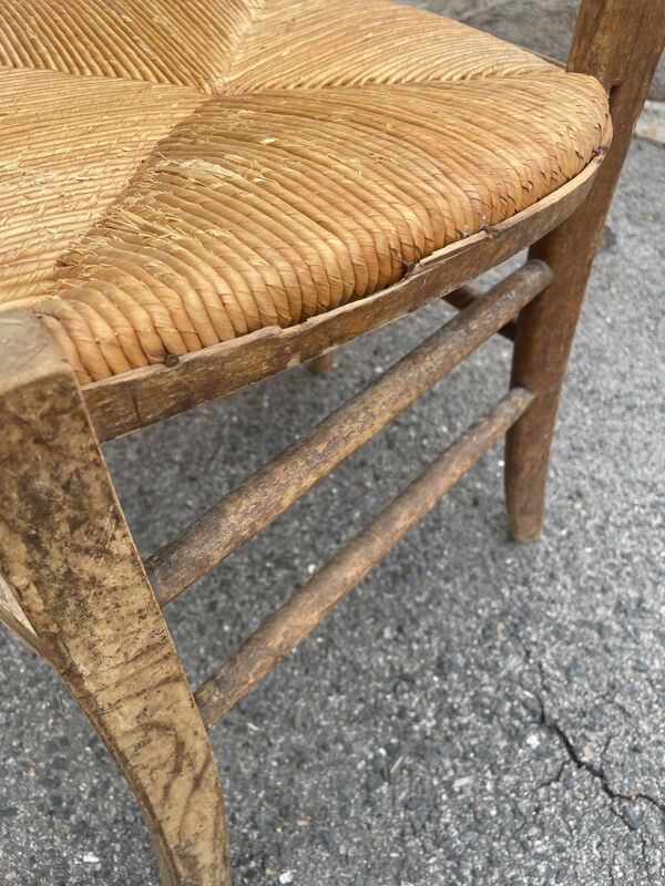 Ancienne chaise de nourrice Art Nouveau