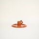 Bougeoir flower caramel