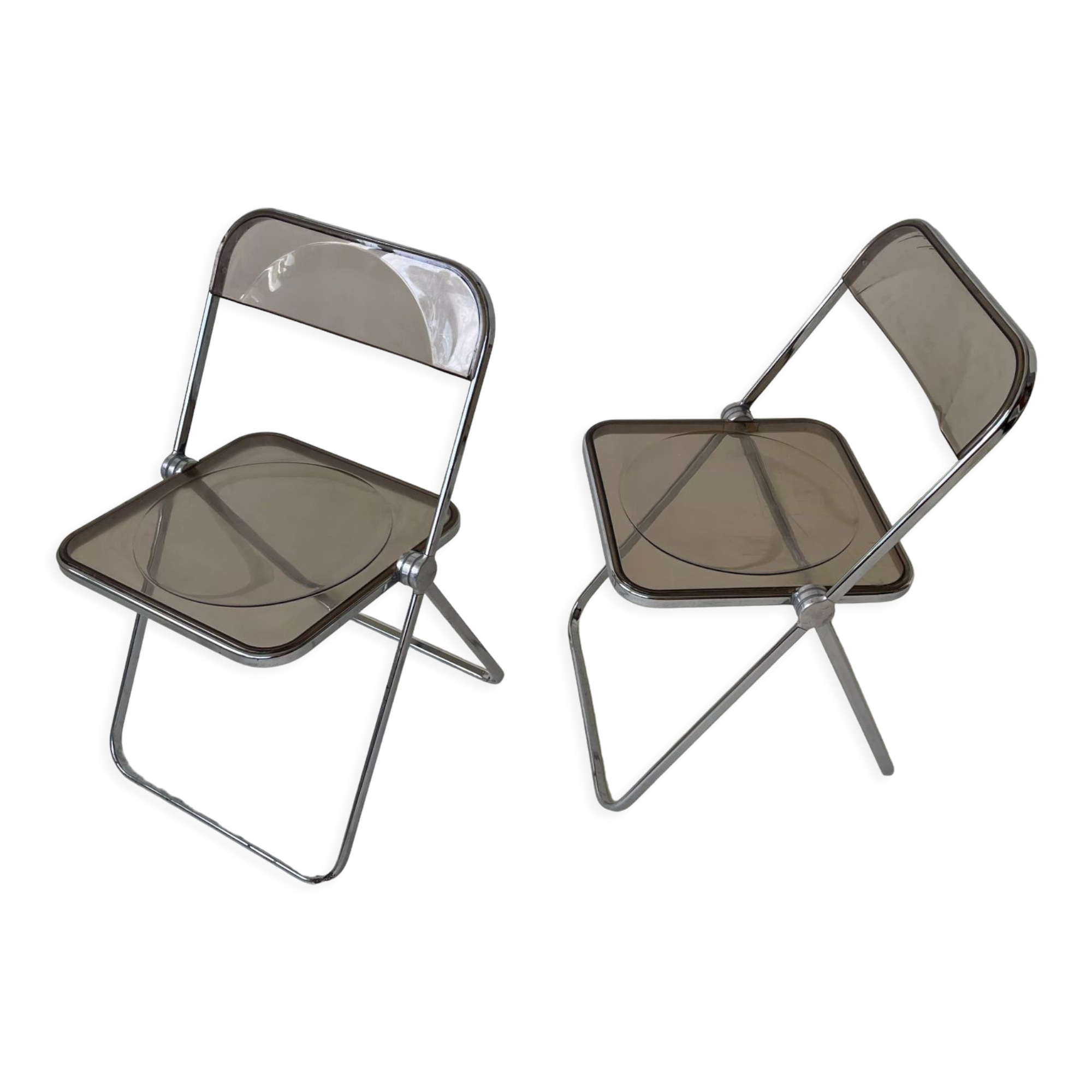 Pair of Folding Plia Chairs by Giancarlo Piretti