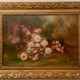 Old painting, still life, signed Monk, late nineteenth century early twentieth century