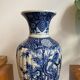 Vase chinois en blanc bleu