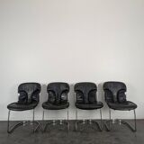 Série de 4 chaises de Willy Rizzo