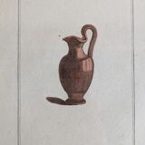 Ancient antique pottery engraving
