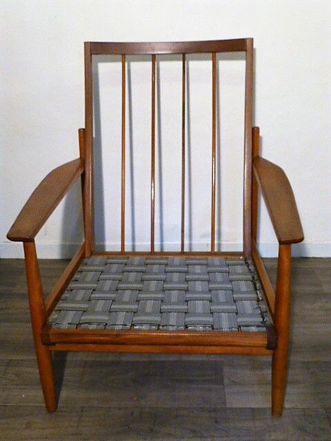 Pair of scandinavian armchairs in teak 1960