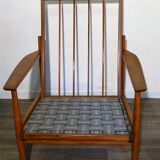 Pair of scandinavian armchairs in teak 1960