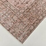 Pink & Brown Large Vintage Rug, 213x325Cm