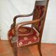 Empire-style shepherdess chair in mahogany