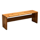 Banc en pin massif, Les Arcs, circa 1973