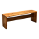 Banc en pin massif, Les Arcs, circa 1973