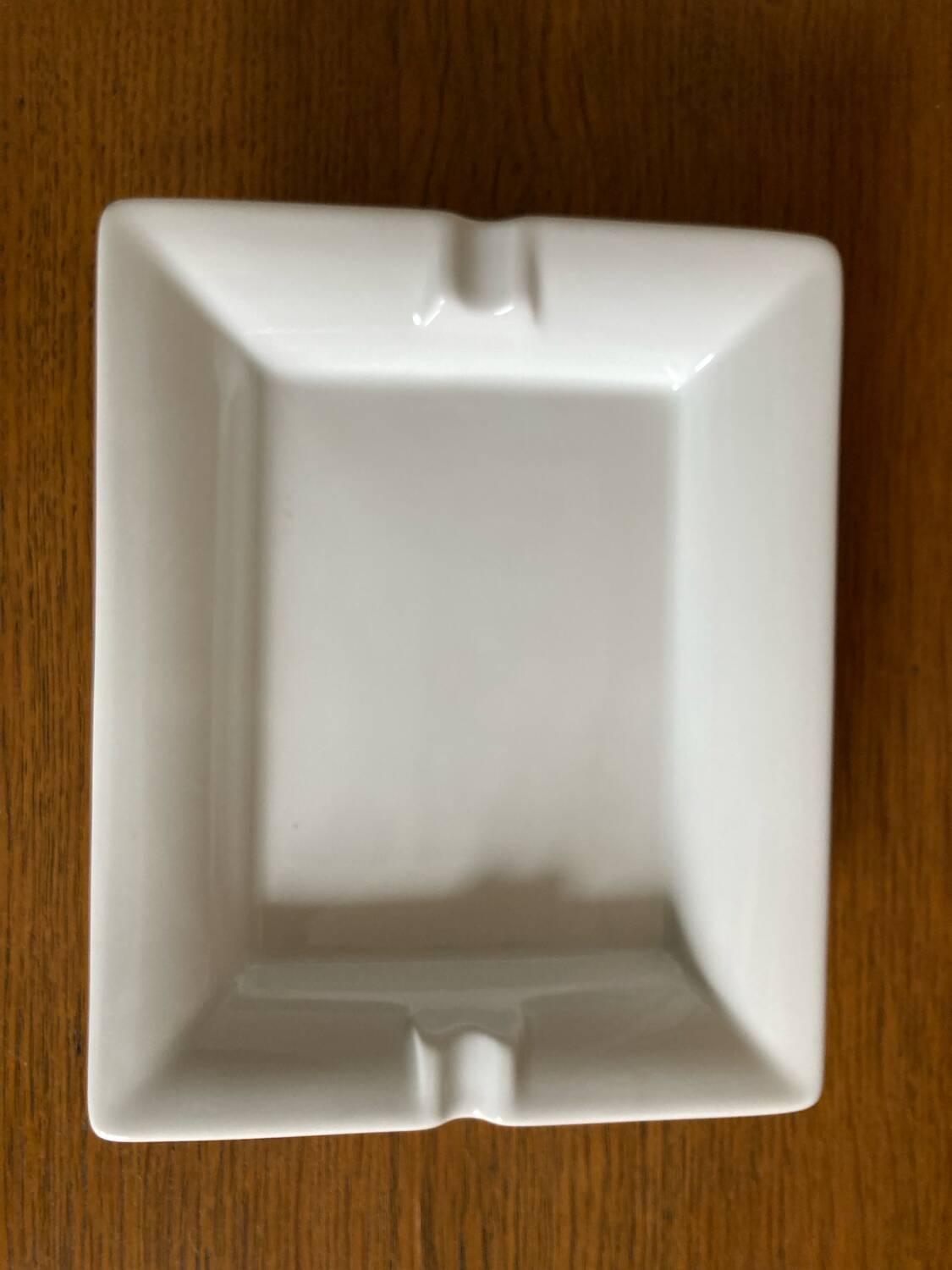 Vide poche cendrier en porcelaine blanc