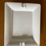 White porcelain ashtray empty pocket