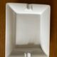 Vide poche cendrier en porcelaine blanc