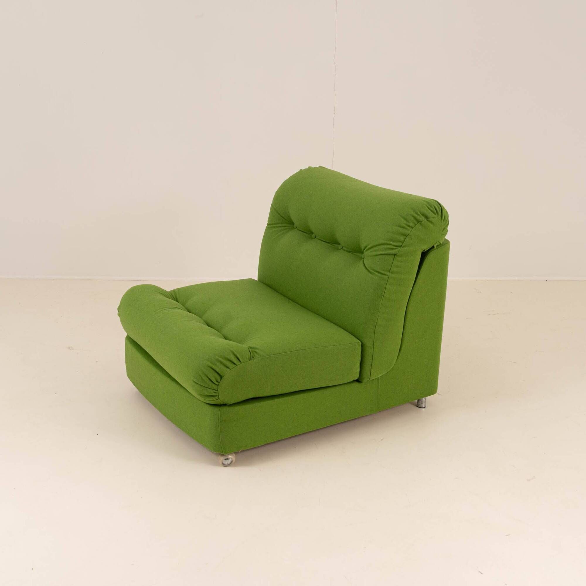 Vintage Low Lounge Chair – Reupholstered