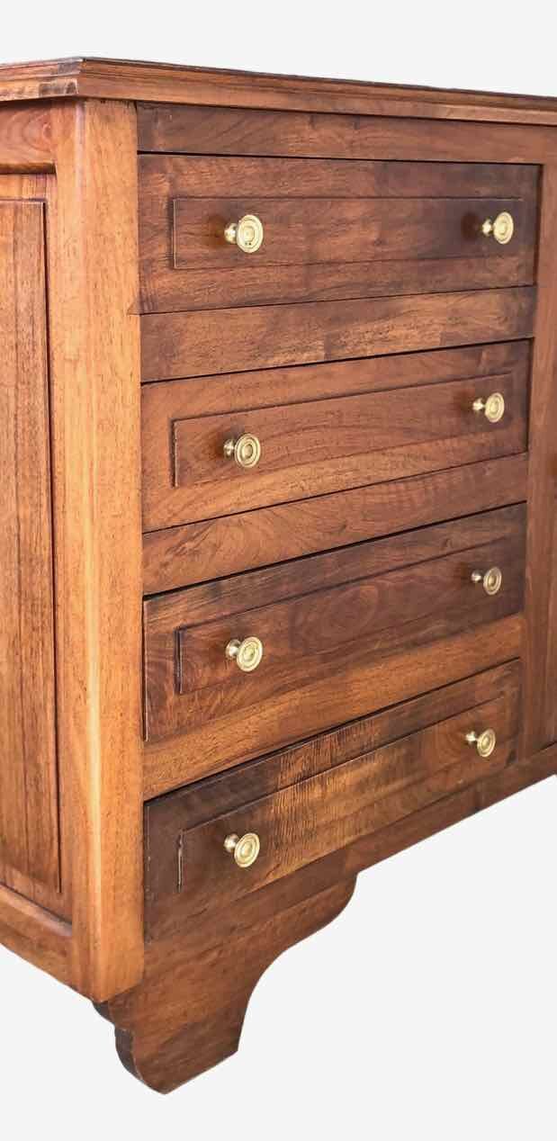 Commode tiroirs et placard années 50