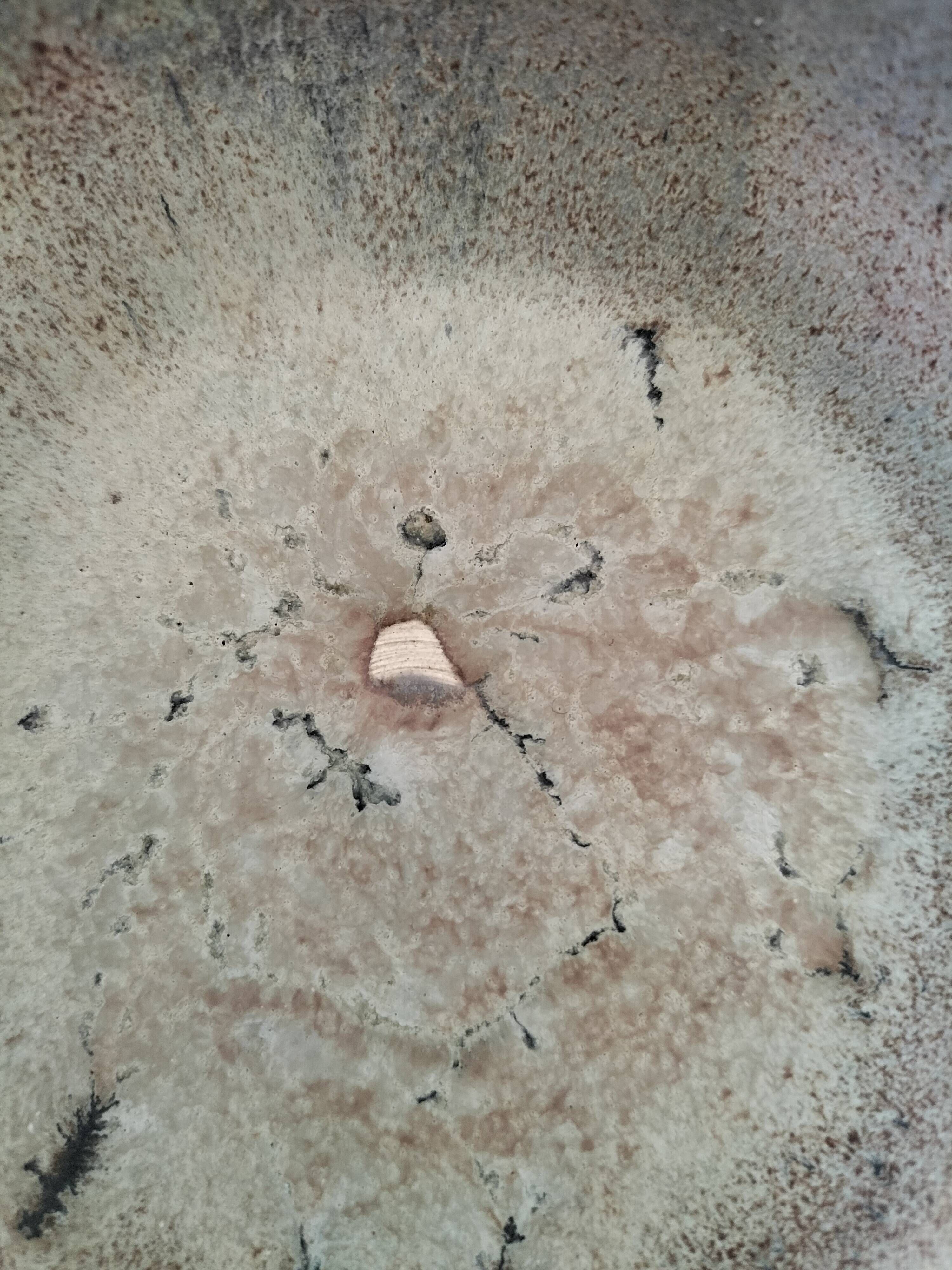 4 handmade ceramic bowls – Grey-blue glaze and mineral shades