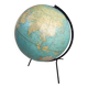 Old terrestrial globe world map Taride metal feet