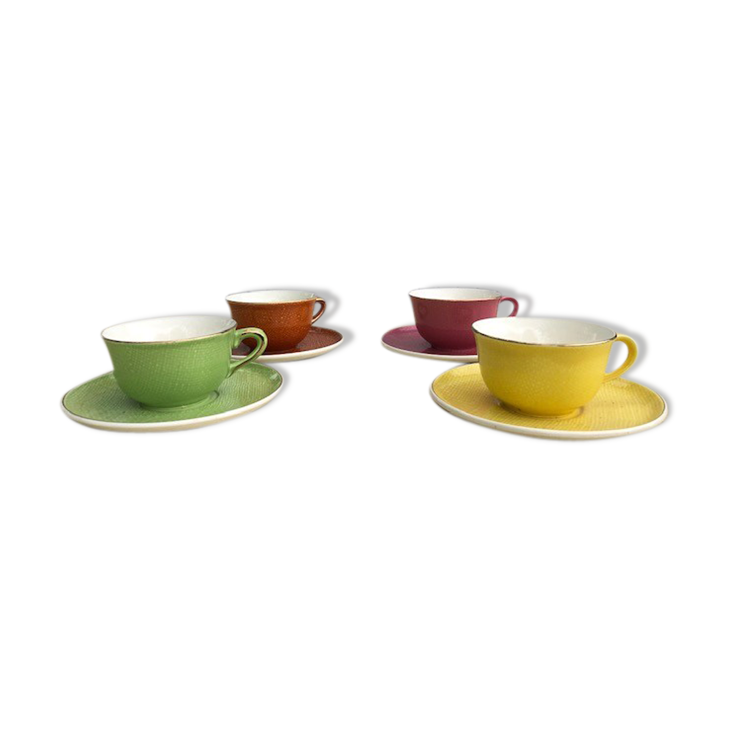 Set of 4 different colour lunches