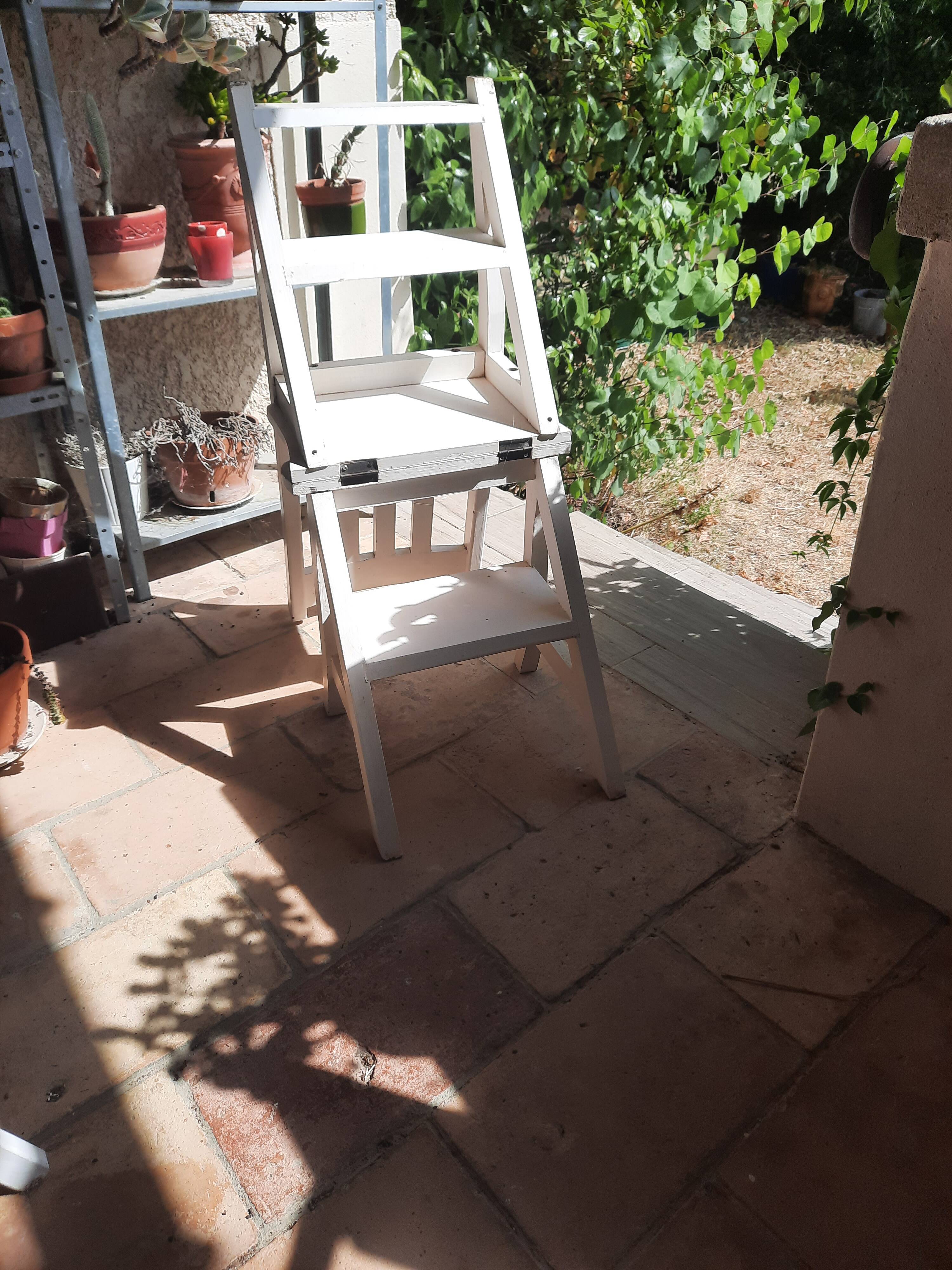 step stool/library chair