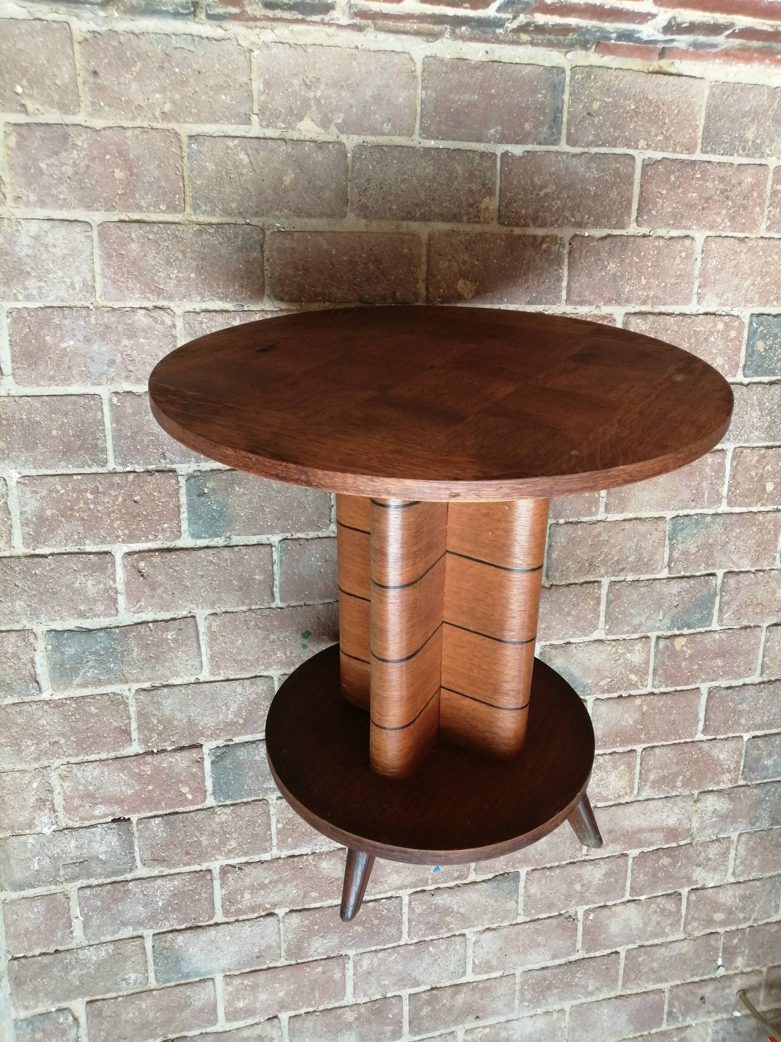 Vintage art deco style gueridon table