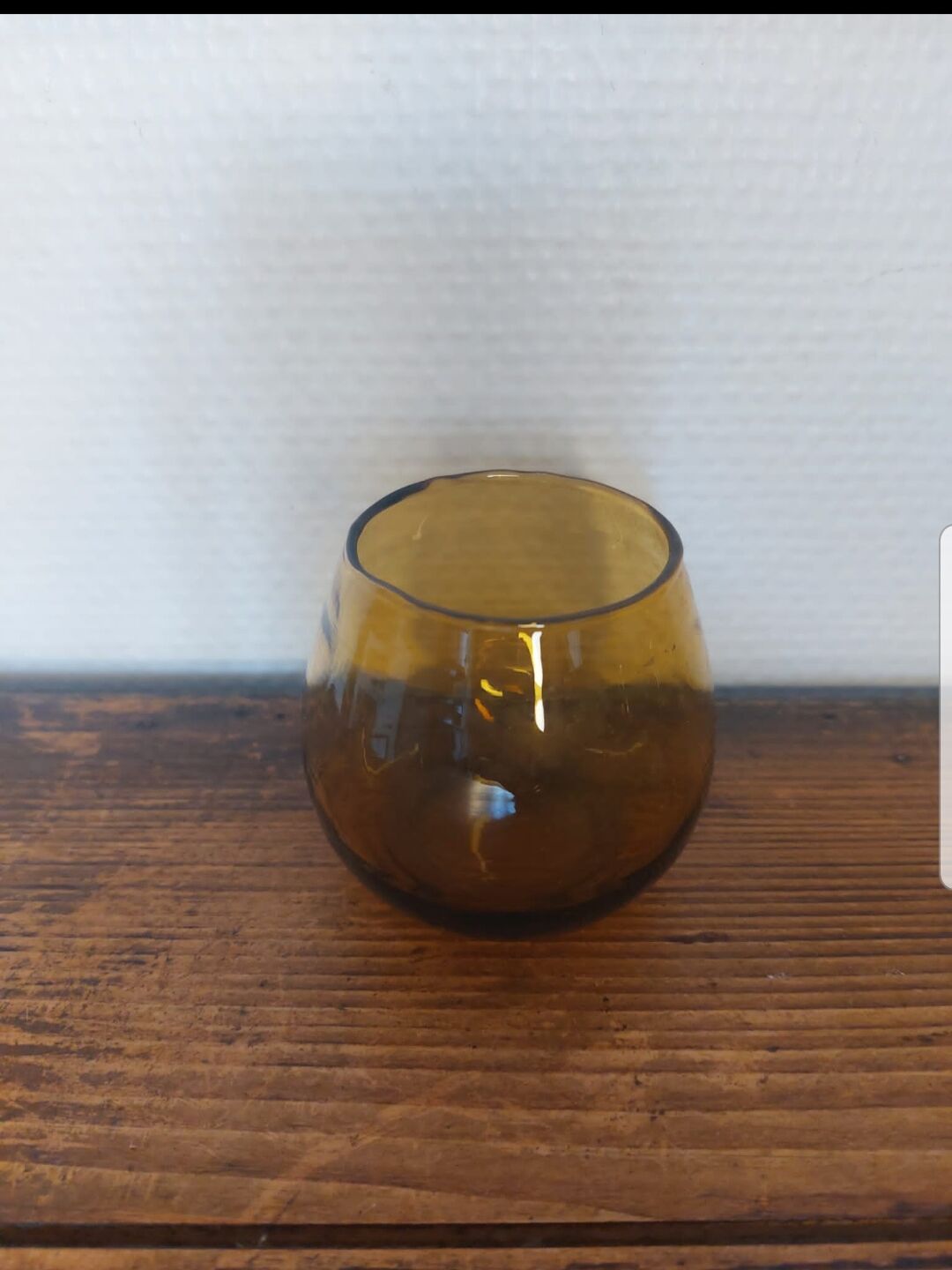 Set of amber glasses