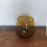 Set of amber glasses