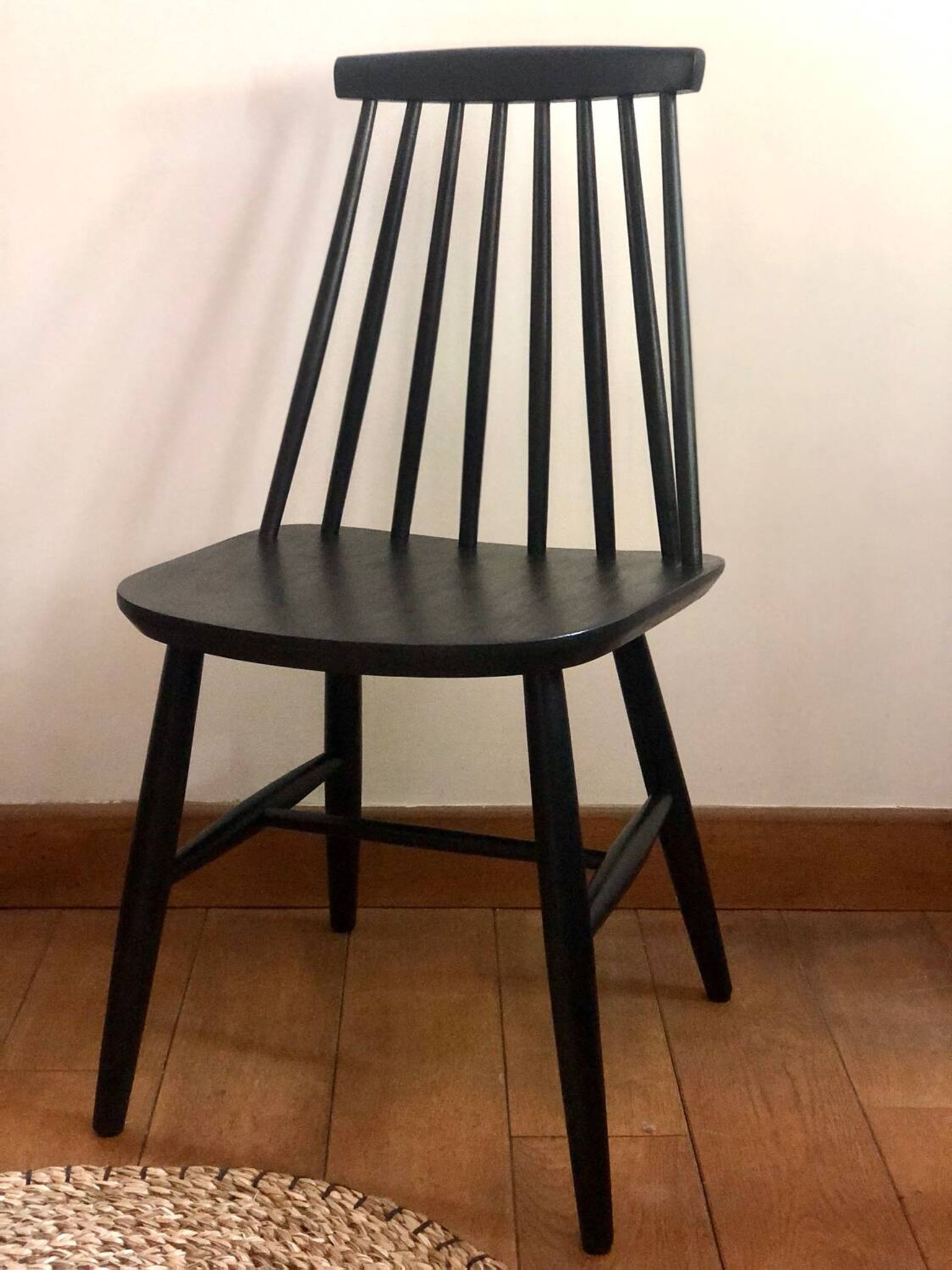 The pair of chairs in Tapiovaara style.